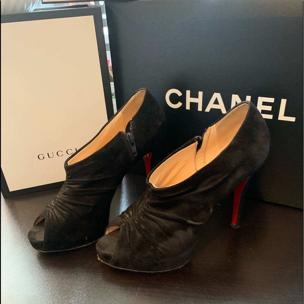 Christian Louboutin Black Booties